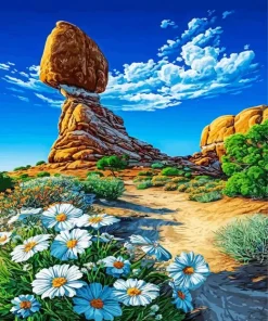 Balanced Rock Paint By Numbers
