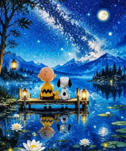 Charlie Brown And Snoopy Paint By Numbers