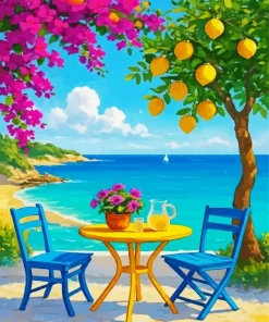 Citrus By The Sea Paint By Numbers