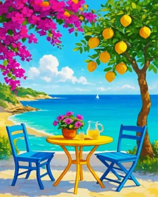 Citrus By The Sea Paint By Numbers