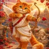 Cupid Cat Paint By Numbers