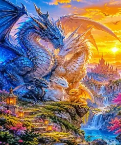 Dragon Couple Paint By Numbers
