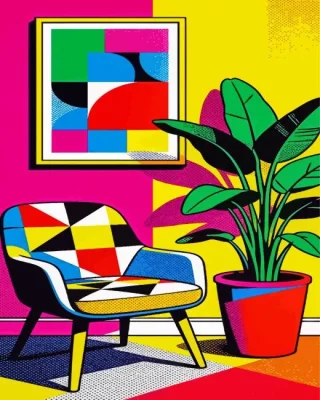 Geometric Serenade Paint By Numbers