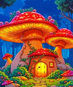 Gnome House Paint By Numbers