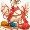 Goose Yarn Disaster Paint By Numbers