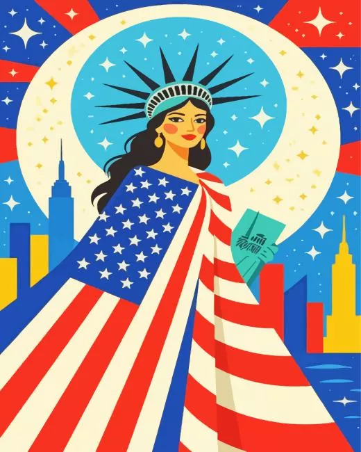 Happy Independence Day Diamond Painting Happy Independence Paint By Numbers