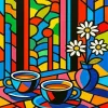 Morning Coffee pop art Diamond Painting