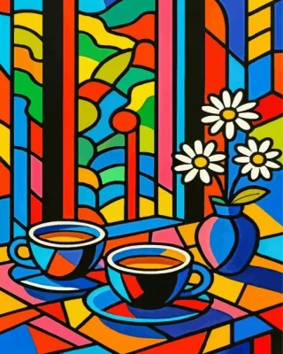 Morning Coffee pop art Diamond Painting