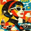 Pop Art Woman Paint By Numbers