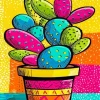 Cactus Art Paint By Numbers