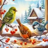 Colorful Songbirds Paint By Numbers