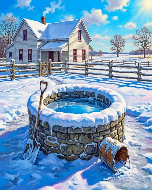 cozy winter day paint by number Cozy Winter Day Paint By Numbers