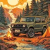 Dark Green Suzuki Paint By Numbers
