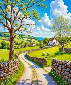 Pastoral Landscape Paint By Numbers