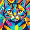 Pop Art Cat Paint By Numbers