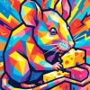 Pop Art Mouse Paint By Numbers