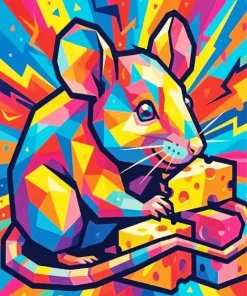 Pop Art Mouse Paint By Numbers