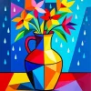 Pop Art Vase Paint By Numbers