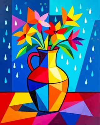 Pop Art Vase Paint By Numbers