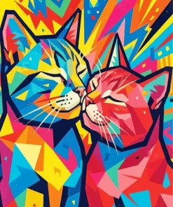 Romantic Cats Paint By Numbers