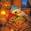 Sleepy Bears Paint By Numbers