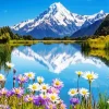 Snow Mountain And Lake Paint By Numbers