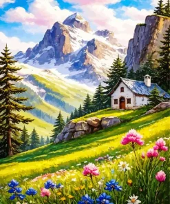 Stone Cottage Paint By Numbers