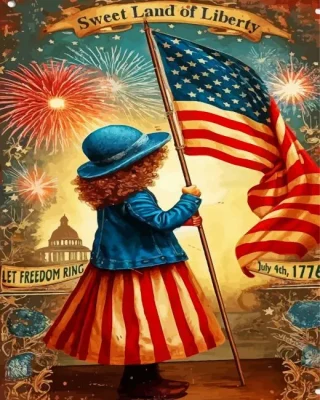 Sweet Land Of Liberty Paint By Numbers