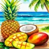 Tropical Fruits Paint By Numbers