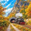Vintage Steam Train Paint By Numbers
